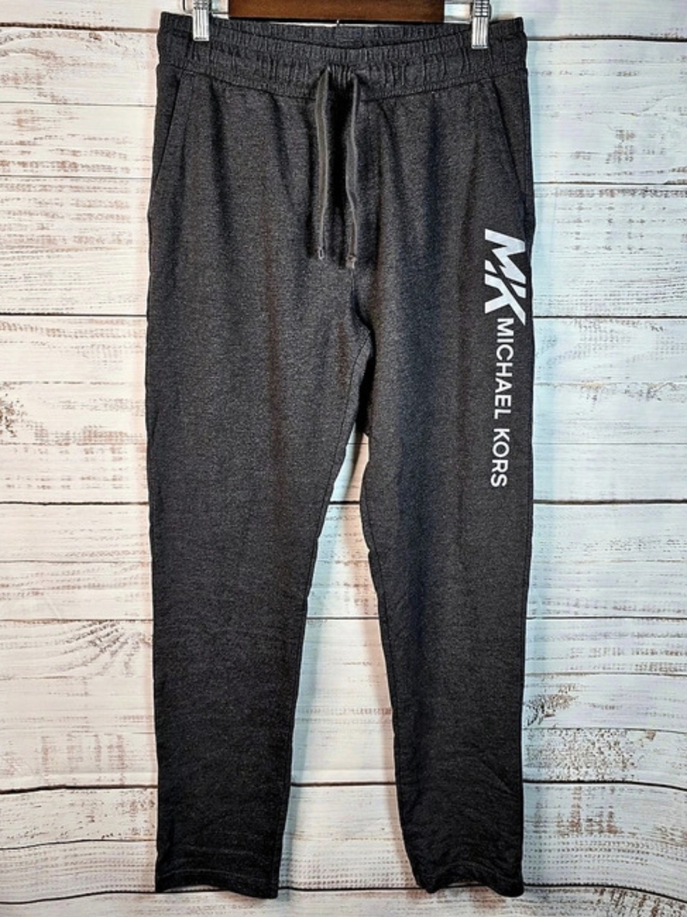 Michael Kors Men’s Charcoal Gray Logo Jogger Sweatpants Size Medium